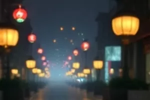 夜航船停靠码头时的封面画面